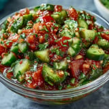 Tangy Pickle de Gallo Salsa, perfect dip for any fiesta or taco night.