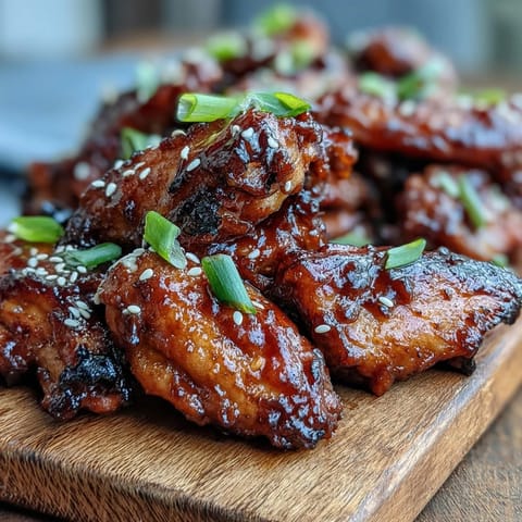 Sticky Coca Cola Chicken Wings simmered in a rich soy garlic glaze, served hot and ready for sharing at a party.