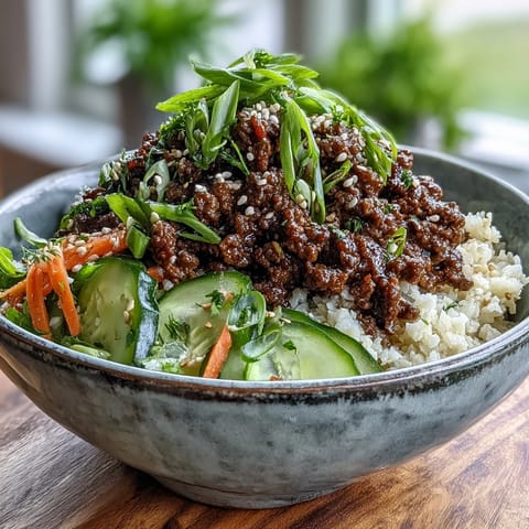 Korean Ground Beef Bowl