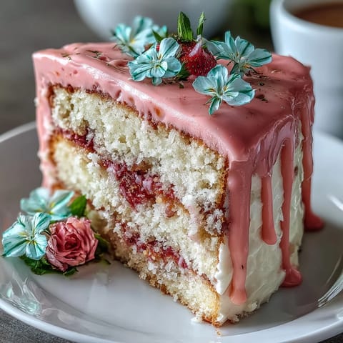 Spring Cake Floral Drip