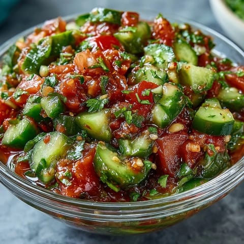 Tangy Pickle de Gallo Salsa, perfect dip for any fiesta or taco night.