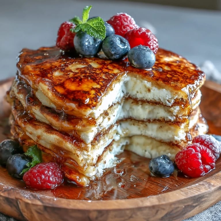 Stack of warm Icelandic Skyr Pancakes, perfect for a healthy, satisfying start.